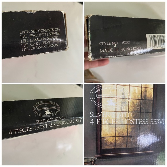 4Pcs Silver plated Hostess Serving Set By Paul Revere Silversmiths - Picture 6 of 12